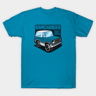 Medium Blue Ramcharger (White-Based) - 1974 T-Shirt